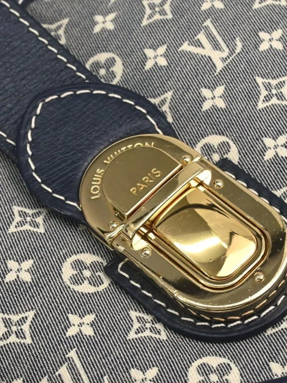 Louis Vuitton Navy Monogram Idylle Elegie 2way Handbag M56697 168417